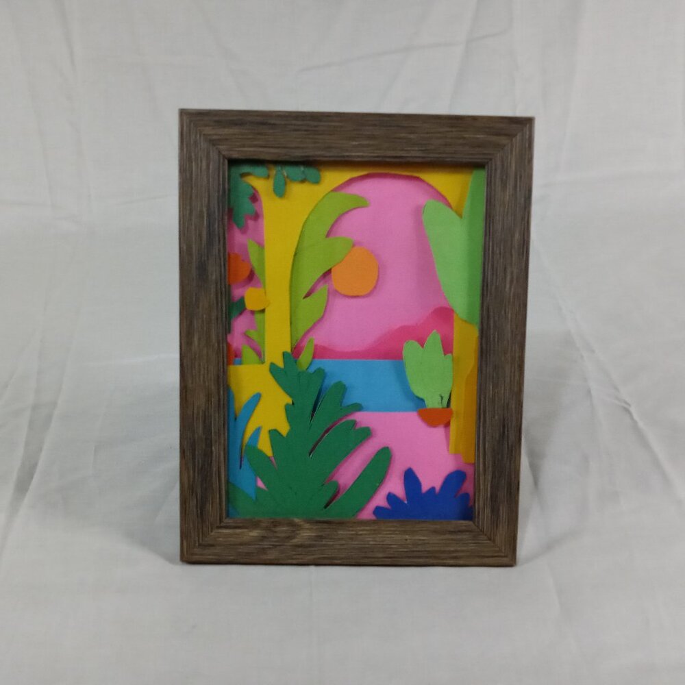 *NEW* Original Handmade Boho Style Framed Landscapes 3D Wall Art/ Artwork